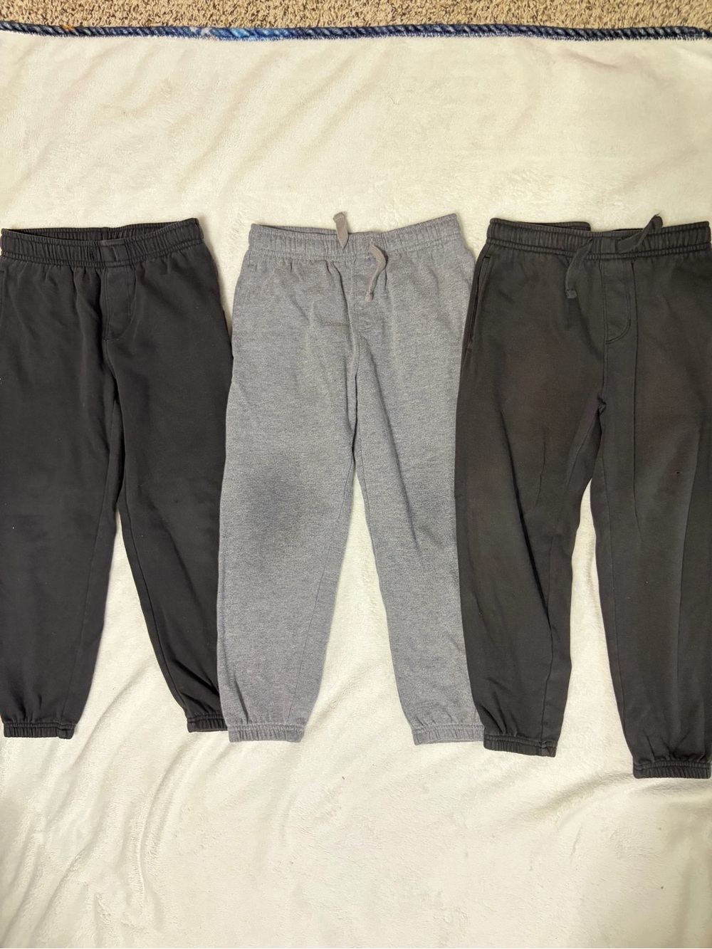 Kids Cozy Jogger Pants - Black & Gray - bundle 6/7